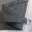 COTE STORE - Voile d'ombrage 3 x 3 m carré 280g/m² - Haute densité résistante au vent - Tissu micro-aéré - Gris - vignette