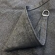 COTE STORE - Voile d'ombrage 3 x 3 m carré 280g/m² - Haute densité résistante au vent - Tissu micro-aéré - Gris - vignette