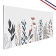 99DECO - Crédence cuisine en aluminium - floral bleu profond et vert - 300x20 cm (en 3 bandeaux) - vignette