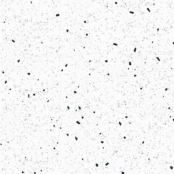 99DECO - Crédence cuisine en aluminium - motif terrazzo blanc et noir - 300x20 cm (en 3 bandeaux) - large