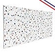 99DECO - Crédence cuisine en aluminium - motif terrazzo blanc - 200x20 cm (en 2 bandeaux) - vignette
