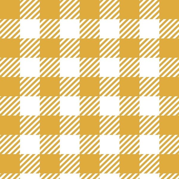 99DECO - Crédence cuisine en aluminium - motif vichy orange - 200x20 cm (en 2 bandeaux) - large