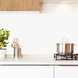 99DECO - Crédence cuisine en aluminium - essentiel blanc - 360x50 cm (en 3 bandeaux) - vignette
