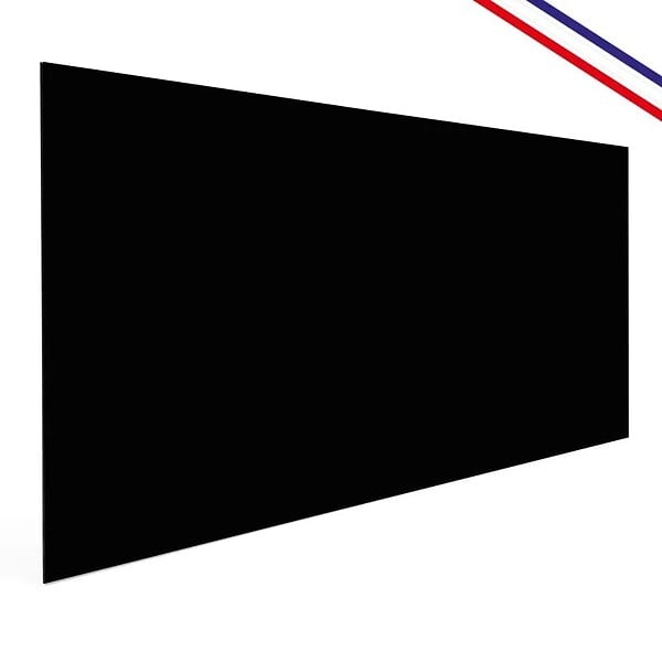 99DECO - Crédence cuisine en aluminium - essentiel noir - 240x50 cm (en 2 bandeaux) - large
