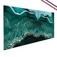 99DECO - Crédence cuisine en aluminium - effet marbre bleu - 240x50 cm (en 2 bandeaux) - vignette