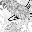 99DECO - Crédence cuisine en aluminium - floral noir - 240x50 cm (en 2 bandeaux) - vignette