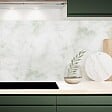 99DECO - Crédence cuisine en aluminium - marbre vert - 360x50 cm (en 3 bandeaux) - vignette