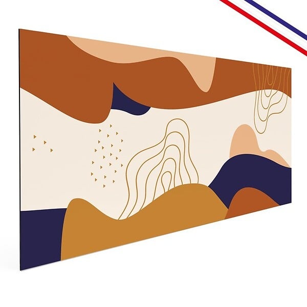 99DECO - Crédence cuisine en aluminium - design orange - 360x50 cm (en 3 bandeaux) - large