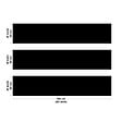 99DECO - Crédence cuisine en aluminium - essentiel noir - 300x20 cm (en 3 bandeaux) - vignette
