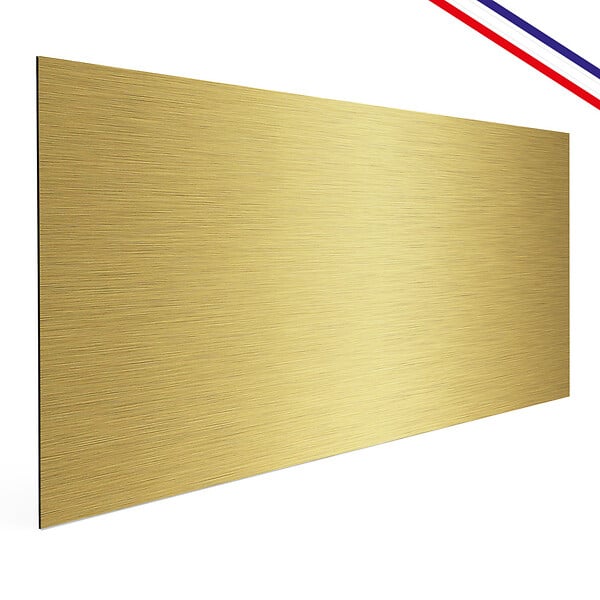 99DECO - Fond de hotte en aluminium - effet industriel doré - 70x90 cm - large