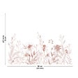 99DECO - Fond de hotte en aluminium - motif floral ocre - 70x90 cm - vignette