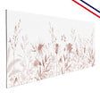 99DECO - Fond de hotte en aluminium - motif floral ocre - 70x90 cm - vignette