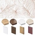 99DECO - Crédence cuisine en aluminium - floral terracotta - 200x20 cm (en 2 bandeaux) - vignette