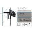 LUMISKY - 4 Spots solaires projecteurs SPIKY Blanc froid 100LM - vignette