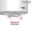 ARISTON - Pack Chauffe-eau Vertical Mural Blindé 200 l Ariston INITIO + Trepied 4090027 + Groupe Sécurité Inox - vignette
