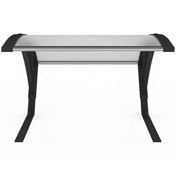 ID MARKET - Toit de protection UV en polycarbonate pour robot tondeuse gris anthracite - large