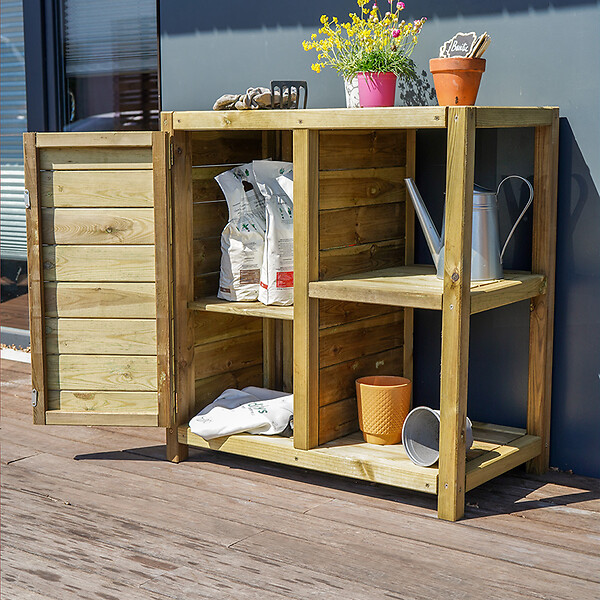 CERLAND - TABLE REMPOTAGE BOIS 84X45X86 - large