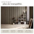 TECTAKE - Panneaux acoustiques décoratifs en MDF placage bois véritable chêne foncé 110x50cm absorption phonique insonorisation murale - vignette