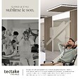 TECTAKE - Panneaux acoustiques décoratifs en MDF placage bois véritable chêne foncé 110x50cm absorption phonique insonorisation murale - vignette