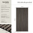 TECTAKE - Panneaux acoustiques muraux décoratifs chêne gris 110x50cm lot 4 pièces en MDF placage bois véritable absorption phonique insonorisation - vignette