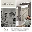 TECTAKE - Panneaux acoustiques muraux décoratifs en bois MDF placage véritable chêne gris clair 110x50cm lot 4 pièces absorption phonique - vignette