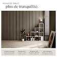TECTAKE - Panneaux acoustiques muraux chêne foncé absorption phonique décoratifs en MDF placage bois véritable 4 pièces 110x50cm insonorisation - vignette