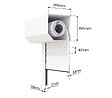 AVOSDIM - Volet roulant electrique radio Alu Blanc - L180 x H215 cm - Motorise - Recoupable - vignette