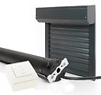 AVOSDIM - Volet roulant electrique filaire Alu Gris Anthracite - L240 x H215 cm - Motorise avec commande murale - Recoupable - vignette