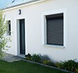 AVOSDIM - Volet roulant electrique radio Alu Gris Anthracite - L150 x H220 cm - Motorise avec telecommande incluse - Recoupable - vignette