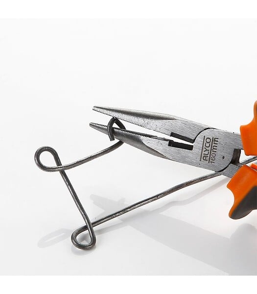 ALYCO - Pince Pour Demi-Rondes Avec Tranchant 200 Mm Alyco Orange 170535 - large