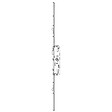 FERCO - Crémone barillet 3570 ajustable haut et bas longueur 2030mm - vignette