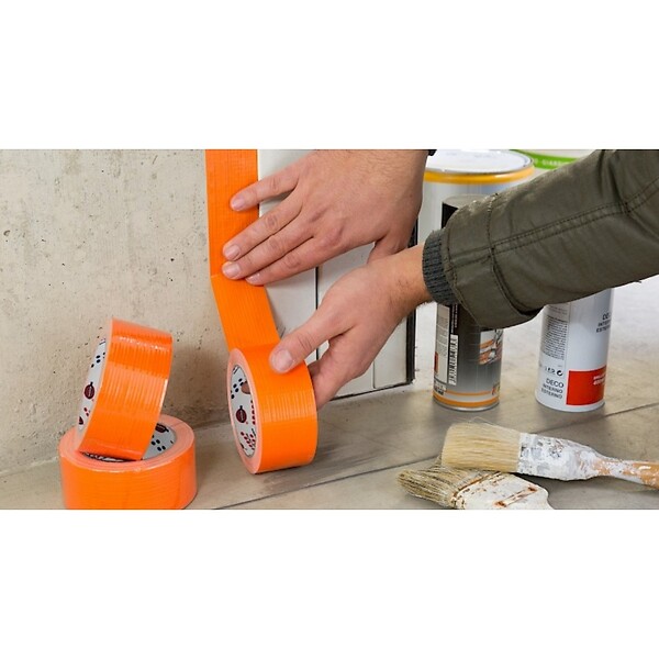 EUROCEL - Ruban adhésif toilé Eurocel orange 210 TPL  031302357 - large