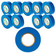 ZENITECH - Lot de 10 rouleaux adhésifs 19mm x 20m - Bleu - Zenitech - vignette