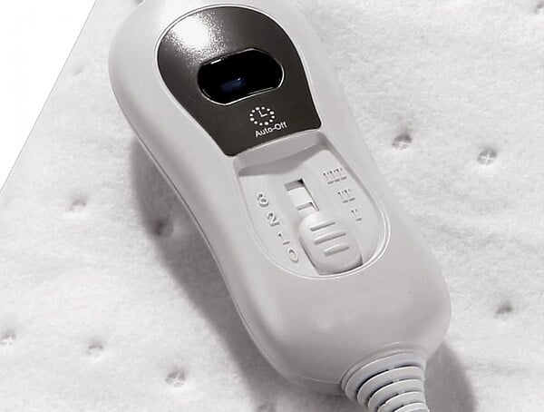 PURLINE - Chauffe-lit électrique 60W laine blanc - large