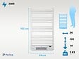 PURLINE - Radiateur sèche-serviettes avec chauffage intégré et contrôle WiFi - vignette