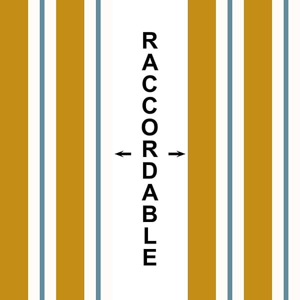 99DECO - Papier peint raccordable - Corfou - Orange - intissé : 150g/m² - 4 lés : 192x270cm - large