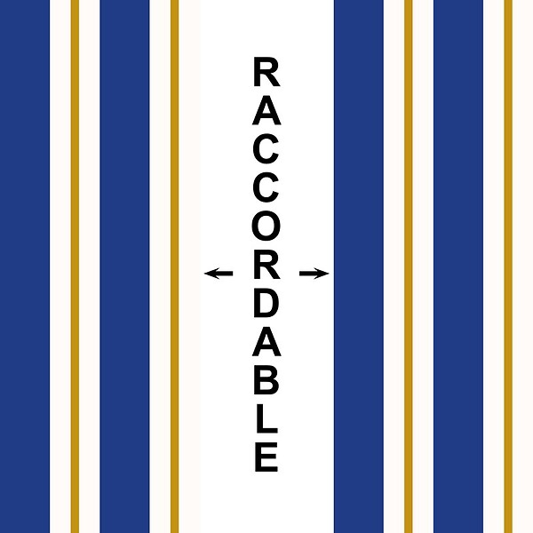 99DECO - Papier peint raccordable - Bari - Bleu - intissé : 150g/m² - 4 lés : 192x270cm - large