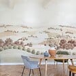 99DECO - Papier peint panoramique - Campagne - Rouge - intissé : 150g/m² - 7 lés : 336x270cm - vignette