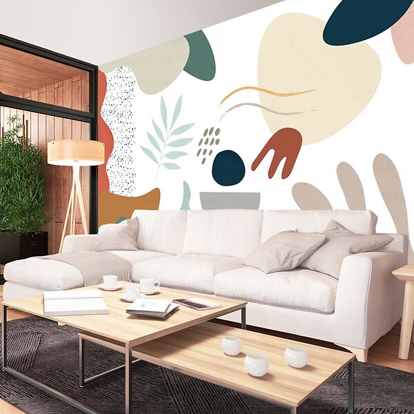 99DECO - Papier peint panoramique - Artistic - Multicolore - intissé : 150g/m² - 9 lés : 432x270cm - large