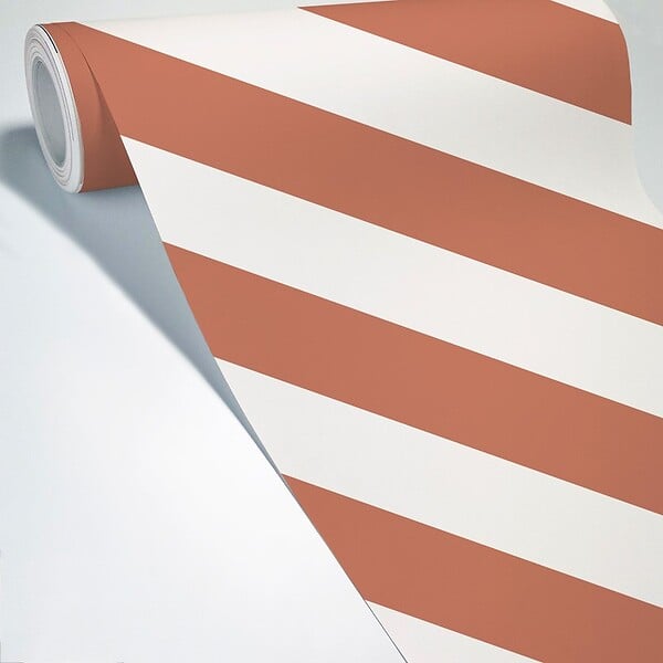 99DECO - Papier peint raccordable - Evora - Rouge - intissé : 150g/m² - 4 lés : 192x270cm - large