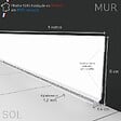 99DECO - Plinthes PVC adhésives décoratives pour sol - Lot de 10 - 100x8 cm (10m) Blanc - Total White - vignette