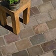 RO'MA NATURE - Pavé Grès Kandla Multicolore 20x14x2-2,5 cm (vendu au m² - 30 pavés/m²) - vignette