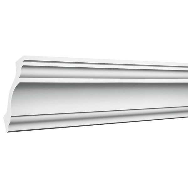 SANS - Corniche plafond C113 8,3 x 8 cm - Polyuréthane Cimaises &+ - large