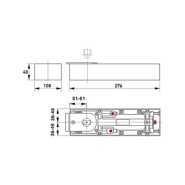 DORMA - Pivot modèle BTS 65 - large