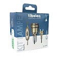TIBELEC - Kit adaptateur bouteille équipé E27 or - vignette