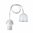 TIBELEC - Monture plastique douille E27 + bague 60W maxi - vignette