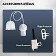 TIBELEC - Monture plastique douille E27 + bague 60W maxi - vignette