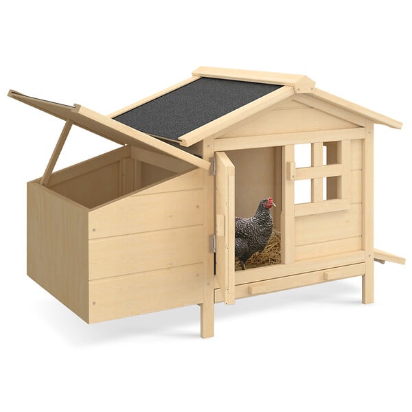 ID MARKET - Poulailler sur pilotis avec pondoir en bois - large