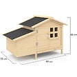 ID MARKET - Poulailler sur pilotis avec pondoir en bois - vignette