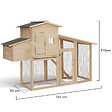 ID MARKET - Poulailler COMFORT avec pondoir en bois - vignette